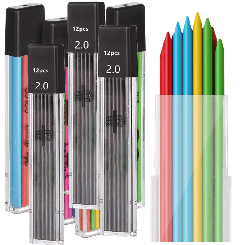 Mechanical Pencil Lead - 2,0 mm Druckbleistifte, Minenminen, 2B, automatische