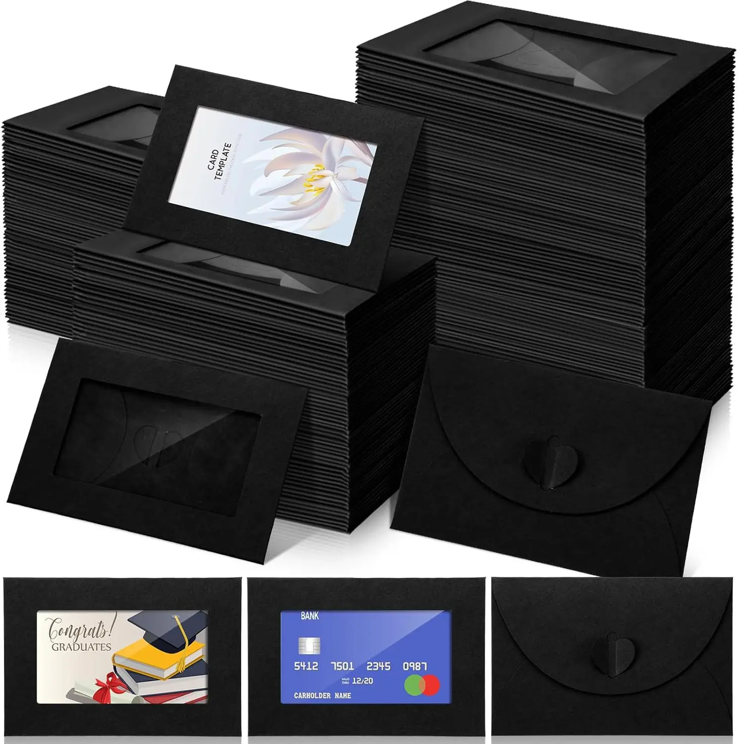 Letter Envelope Kraft - 50 teile/los 10,5X7 cm Umschlag Postkarte