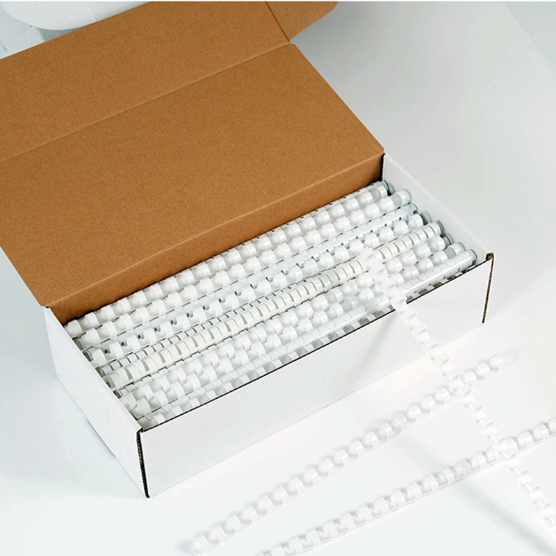 Binding Comb Plastic - 50/100 Stück Komplettbox ReadStar Weiße PVC-Bindungsringe