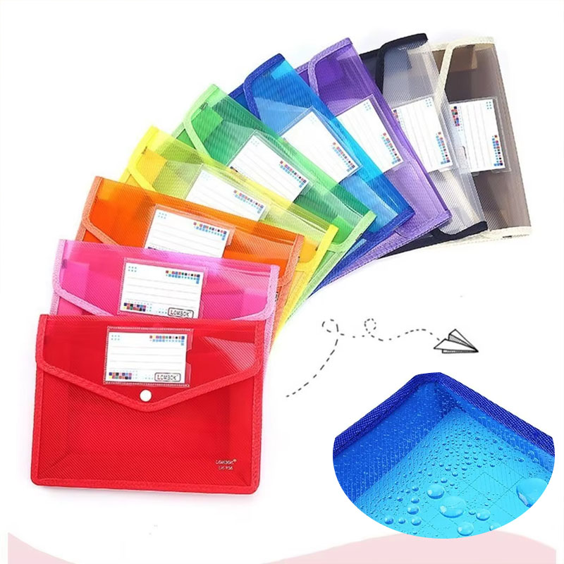 Supply Of Office Stationery - 1–10 Stück wasserdichte A4-A5-Aktenordner mit Druckknopf,