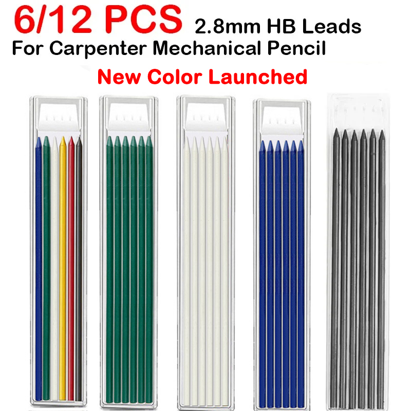 Mechanical Pencil Lead - 6/12 PCS Für Holzbearbeitung Mechanische Bleistift