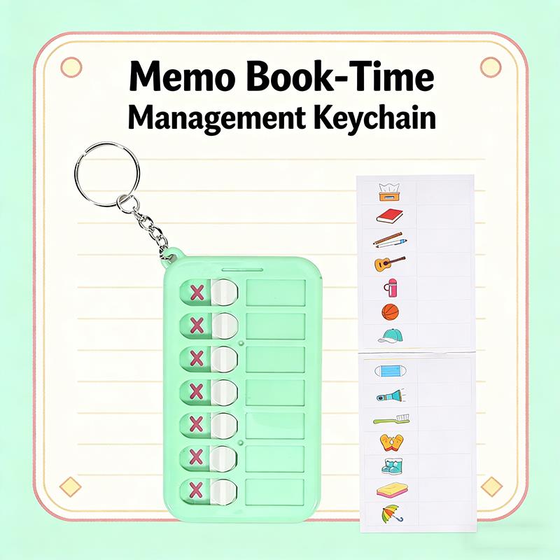 Stationery And Office Supply Chain - Selbstdisziplin-Checkliste Schreibwaren-Memoboard Schulbedarf Tagebuch Schlüsselanhänger Notizbücher