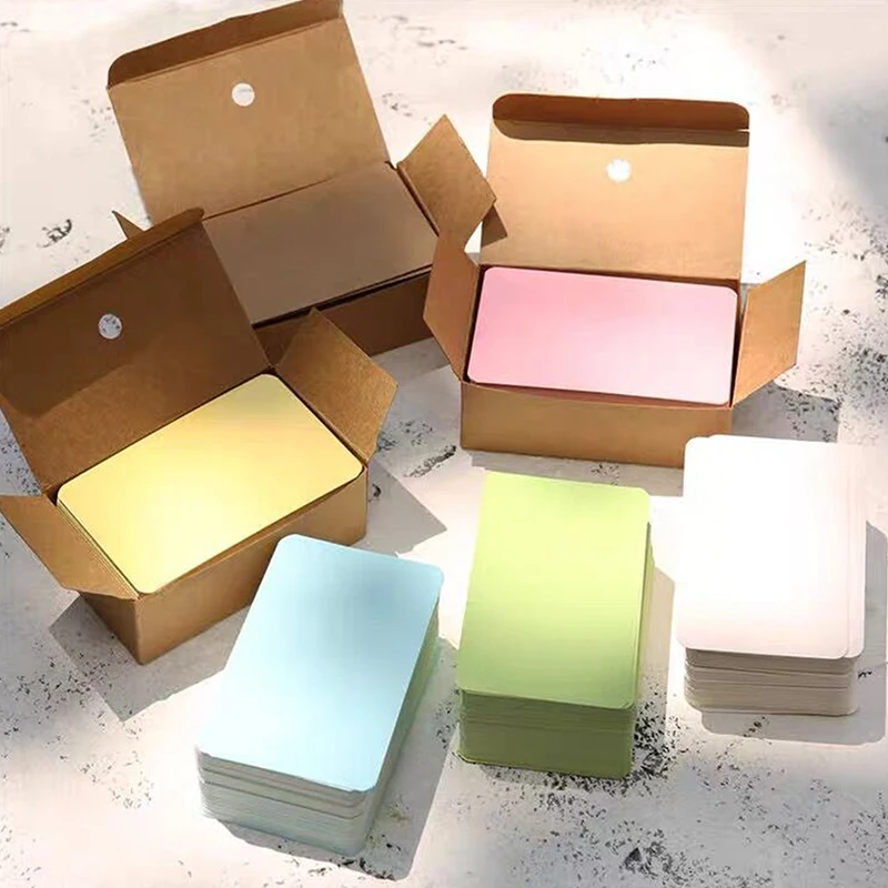 Letter Envelope Kraft - 100 Stück Kraftpapier, leere Grußkarten, Postkarten