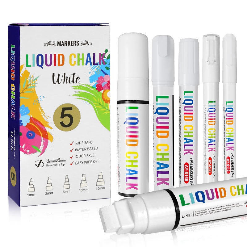 5 Stück/Set weiße Kreidemarker – Whiteboard Marker Set Bewertung und Preis