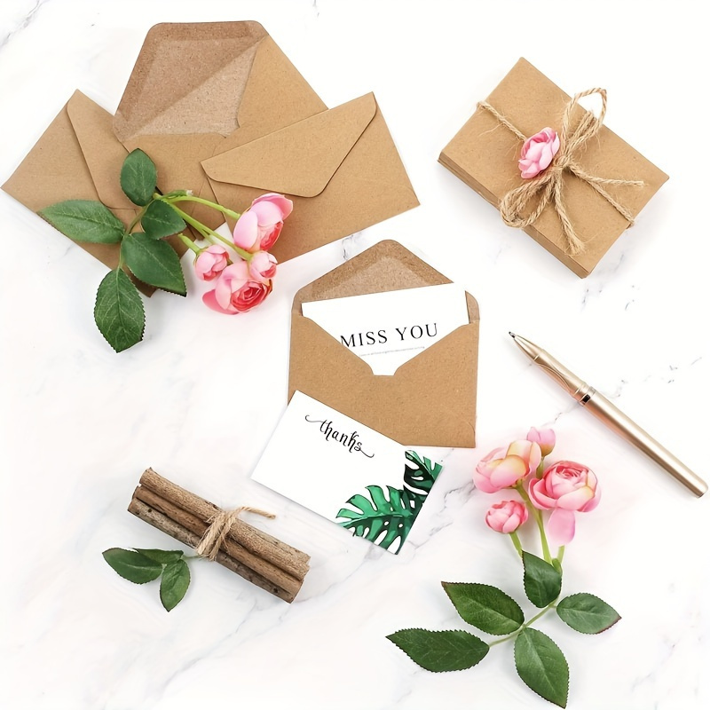 50/100 Stück Kraftpapier-Umsch – Letter Envelope Kraft Bewertung und Preis