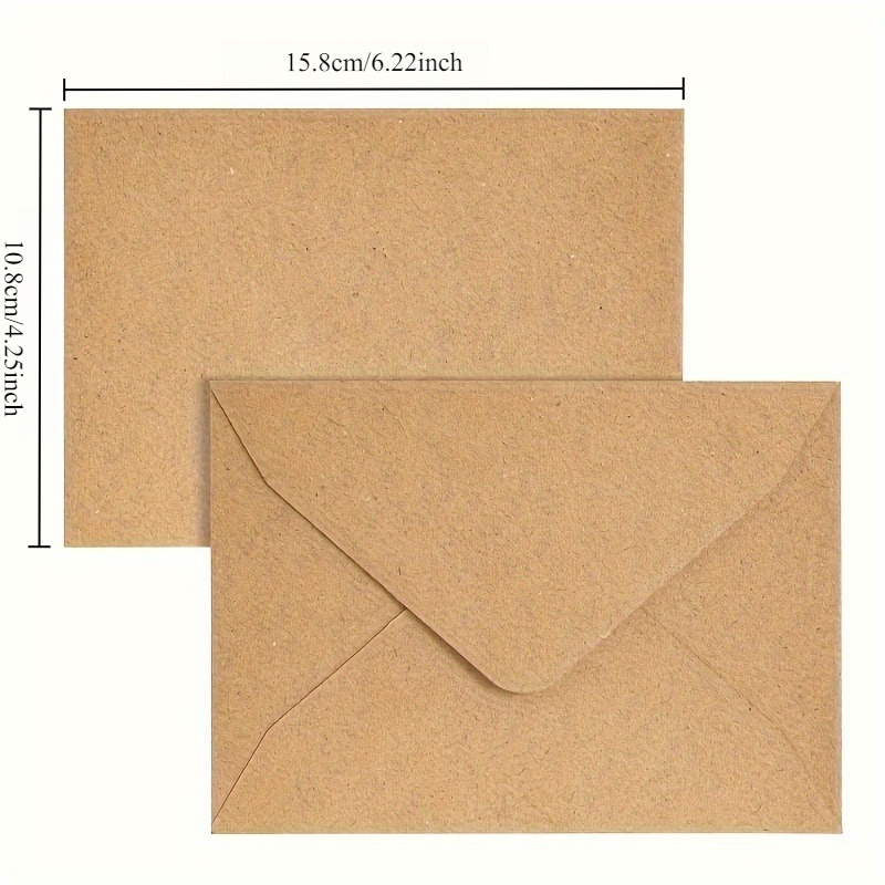 50/100 Stück Kraftpapier-Umsch – Letter Envelope Kraft Bewertung und Preis