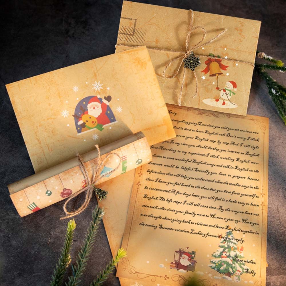 DIY Vintage Weihnachtsmann Ges – Letter Envelope Kraft Bewertung und Preis