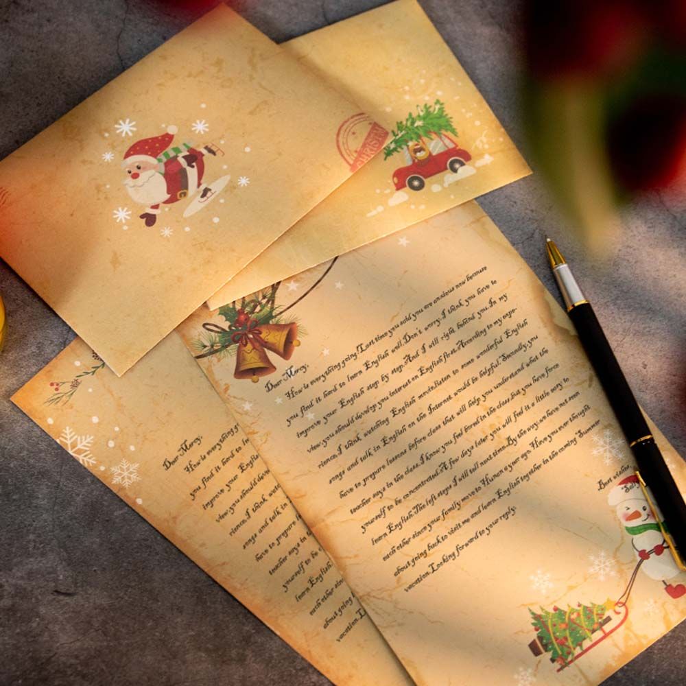 DIY Vintage Weihnachtsmann Ges – Letter Envelope Kraft Bewertung und Preis