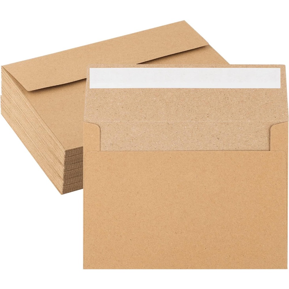 50er-Pack Kraftpapierumschläge – Letter Envelope Kraft Bewertung und Preis