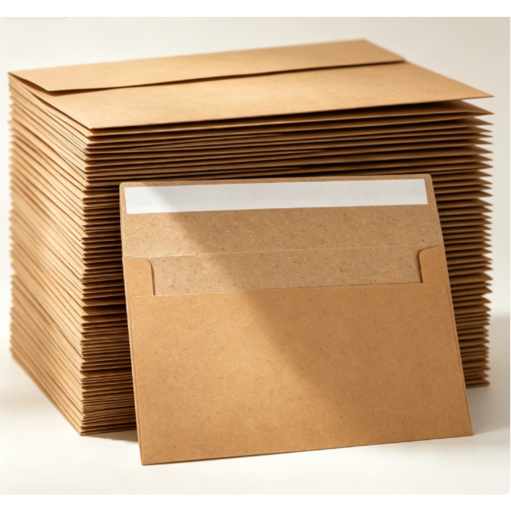 50er-Pack Kraftpapierumschläge – Letter Envelope Kraft Bewertung und Preis