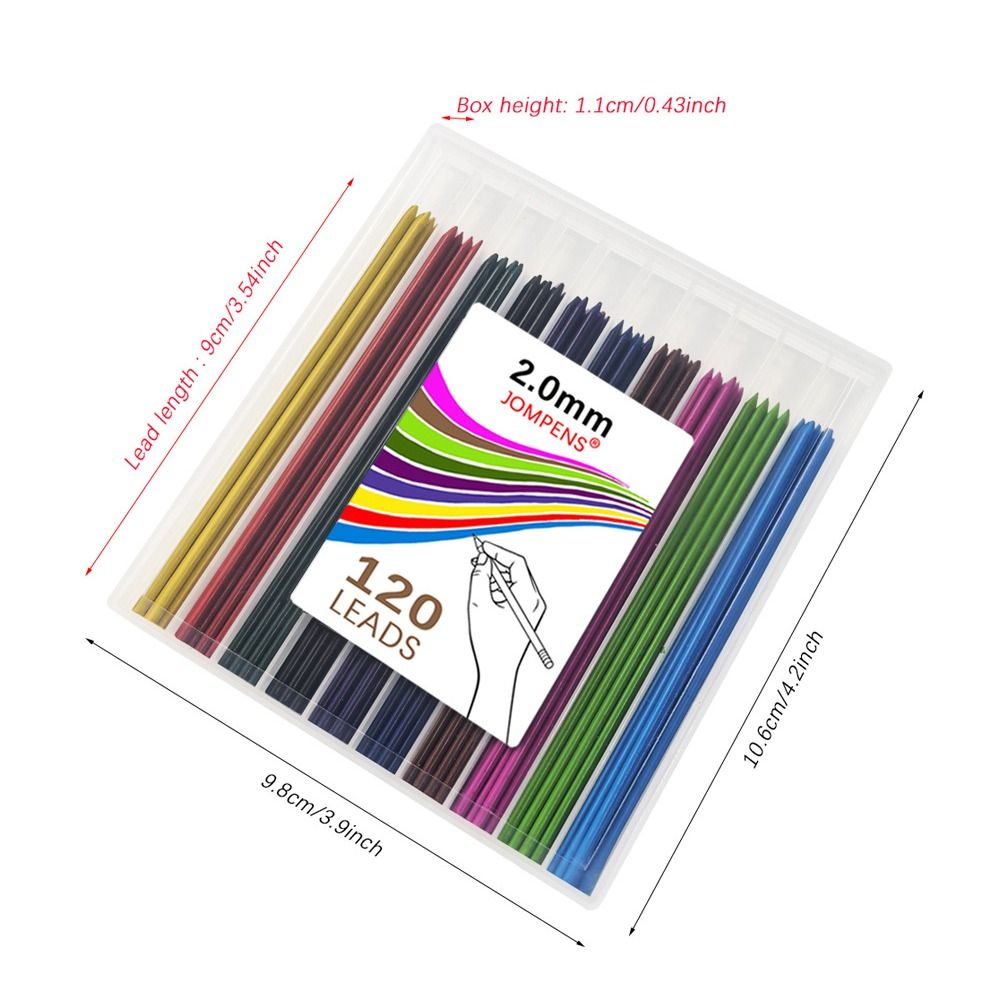 120 Stück 2,0mm Bleistiftminen – Mechanical Pencil Lead Bewertung und Preis