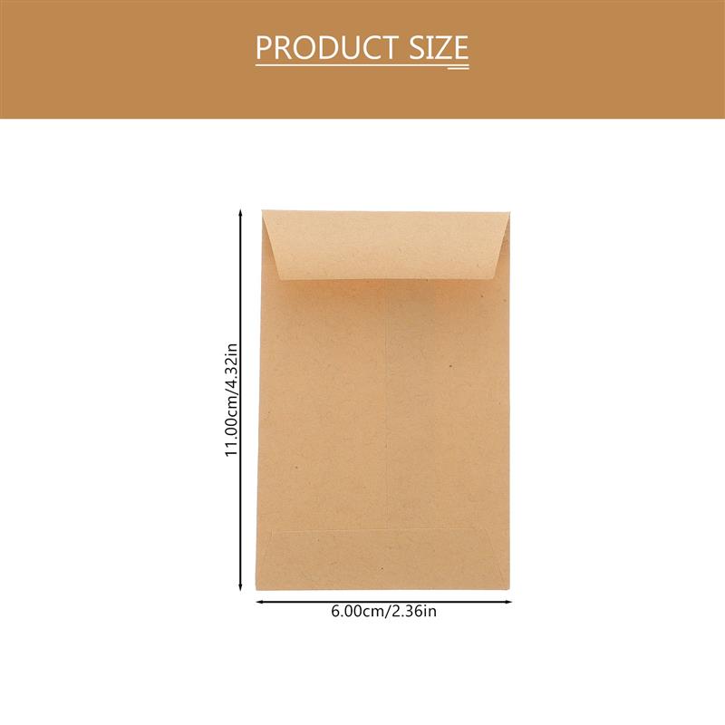100 Stück kleine Kraft-Samenum – Letter Envelope Kraft Bewertung und Preis