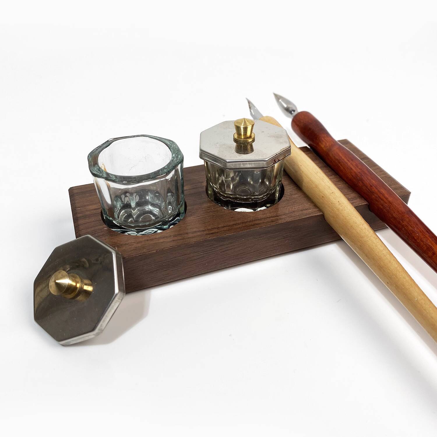 Tintenbasis, Stiftstütze, Holz – Calligraphy Ink Bottle Bewertung und Preis