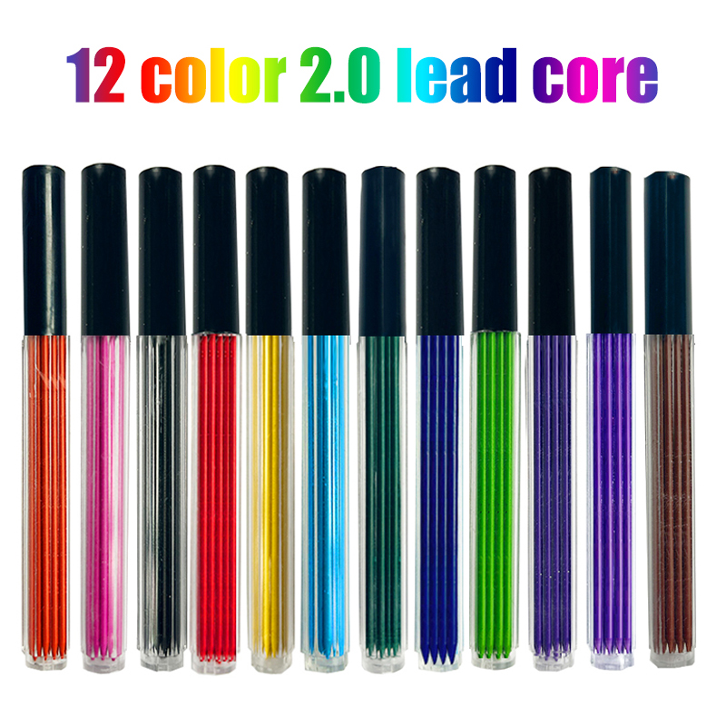 12 Farben, 2,0 mm HB, austausc – Mechanical Pencil Lead Bewertung und Preis